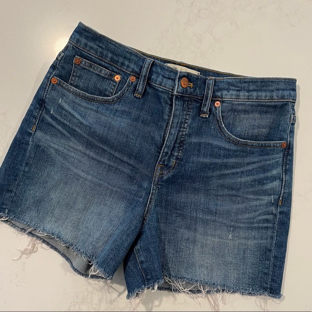 Madewell denim cutoff shorts - high rise - size 28